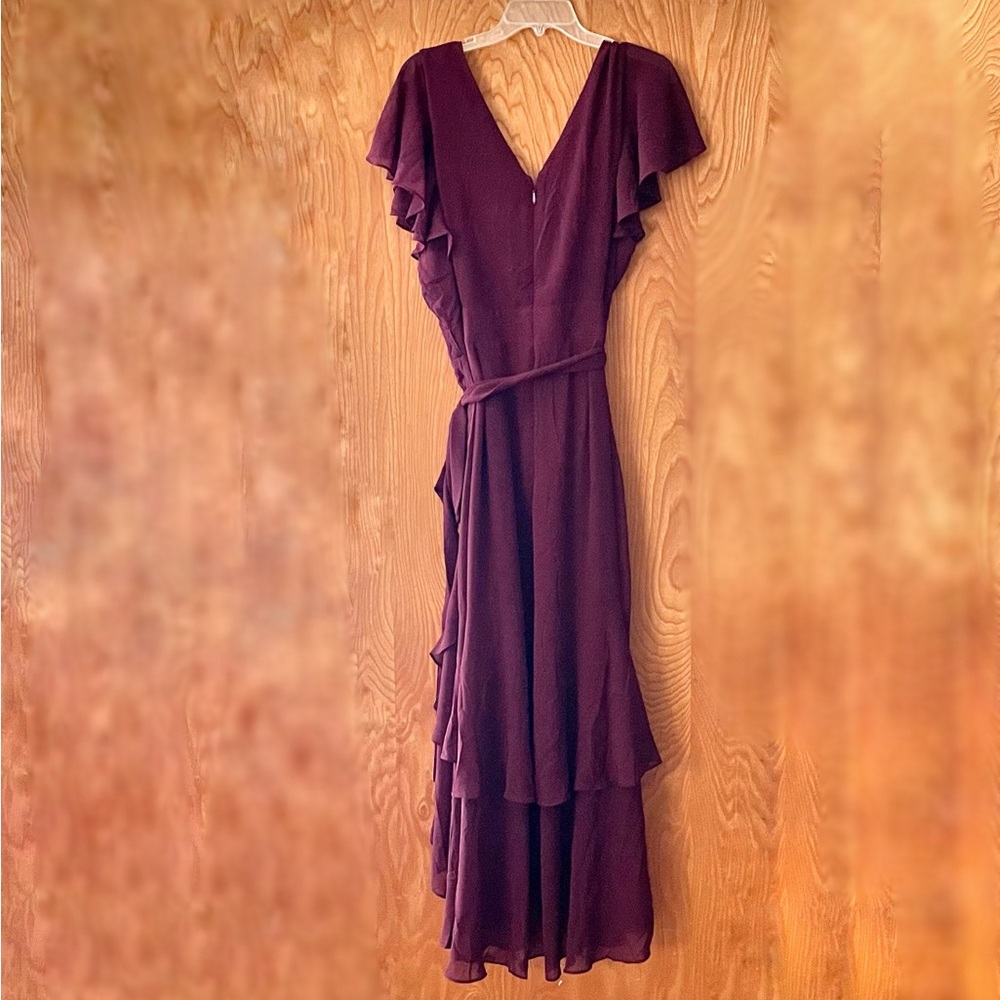 NWT City Chic maxi flirty tier dress in Garnet, size 18 - Picture 2 of 11